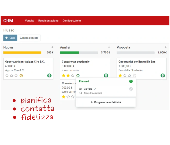 CRM cloud gestionale Odoo