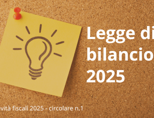 Circolare 01 – Legge di bilancio 2025 e ulteriori novità fiscali