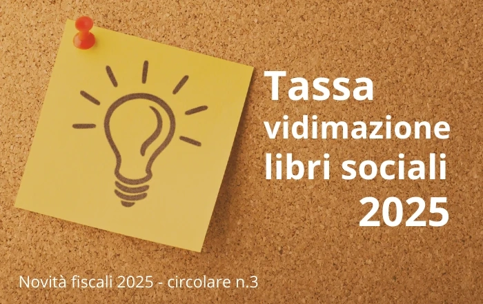 Tassa vidimazione libri sociali e saldo iva 2024