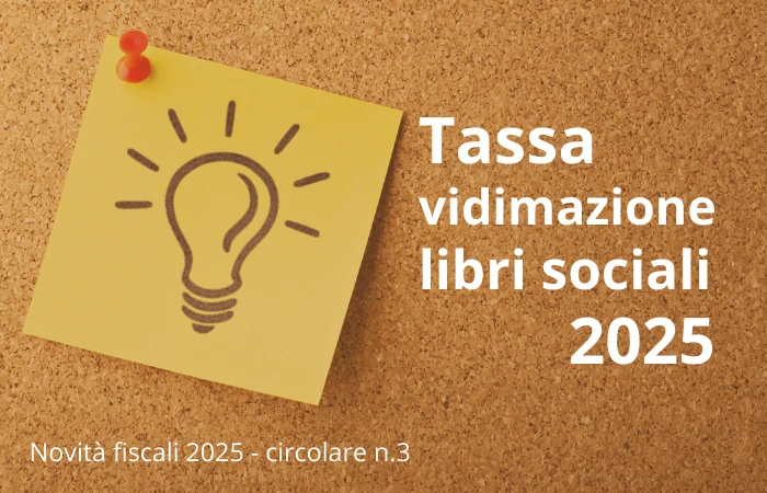 Tassa vidimazione libri sociali e saldo iva 2024