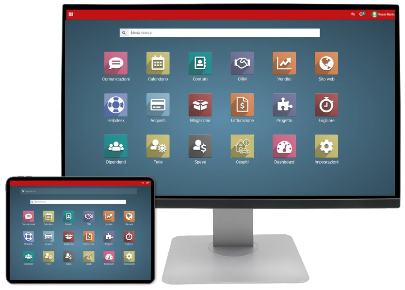 gestionale cloud odoo italiano screen