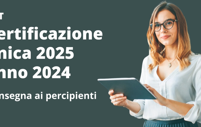 invio certificazione unica 2025 anno 2024